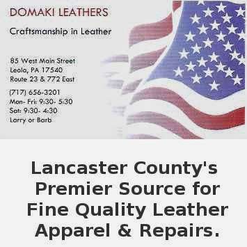 Domaki Leathers | 85 W Main St, Leola, PA 17540, USA | Phone: (717) 656-3201