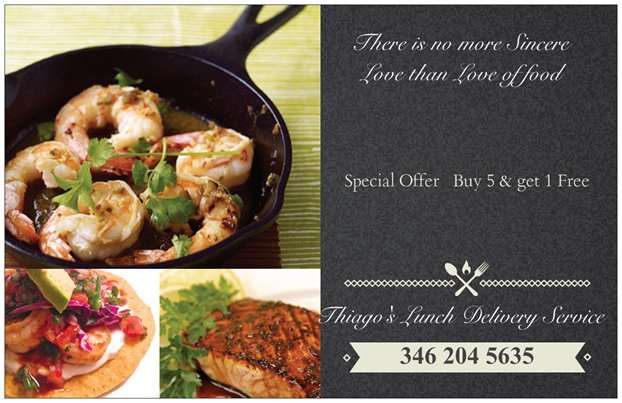 THIAGOS LUNCH Delivery Service | 8103 Grow Ln, Houston, TX 77040, USA | Phone: (346) 204-5635