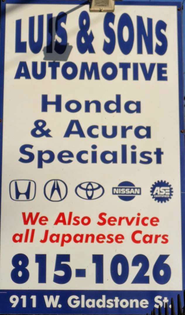 Luis & Sons Automotive | 911 W Gladstone St, Azusa, CA 91702 | Phone: (626) 815-1026