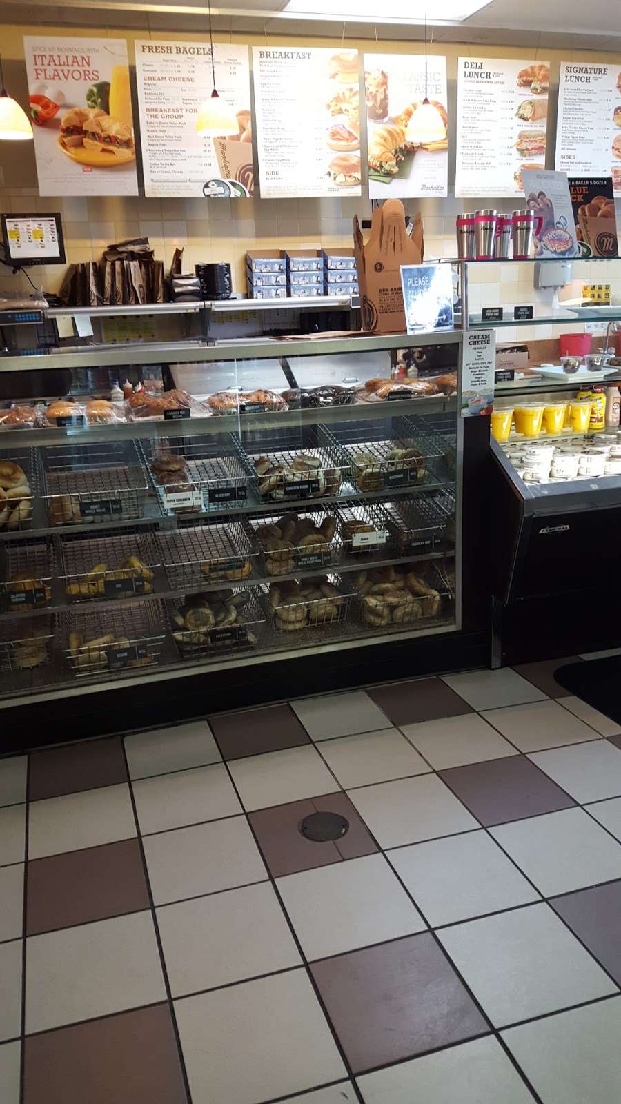 Manhattan Bagel | 1661 Easton Rd Ste B6, Warrington, PA 18976, USA | Phone: (215) 491-3333