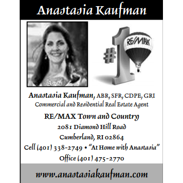 Anastasia Kaufman, The Anastasia Team. - RE/MAX Town & Country | 2081 Diamond Hill Rd, Cumberland, RI 02864 | Phone: (401) 338-2749