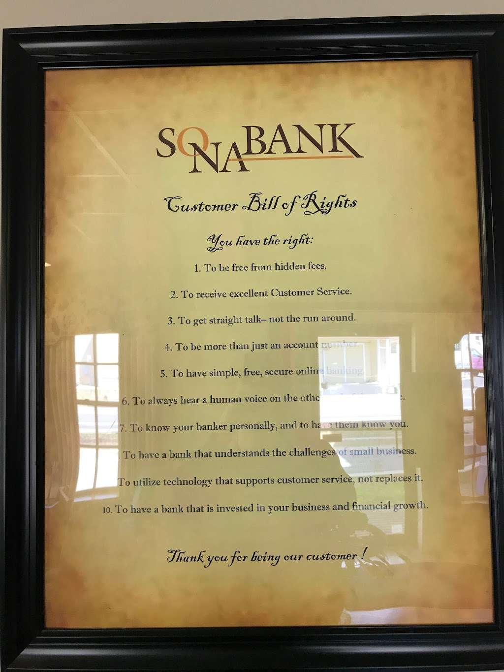 Sonabank | 4009 Old Town Rd, Huntingtown, MD 20639, USA | Phone: (301) 855-1411