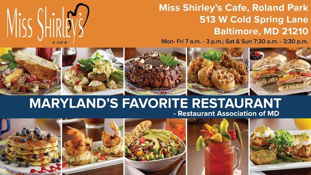 Miss Shirleys Cafe, Roland Park | 513 W Cold Spring Ln, Baltimore, MD 21210 | Phone: (410) 889-5272