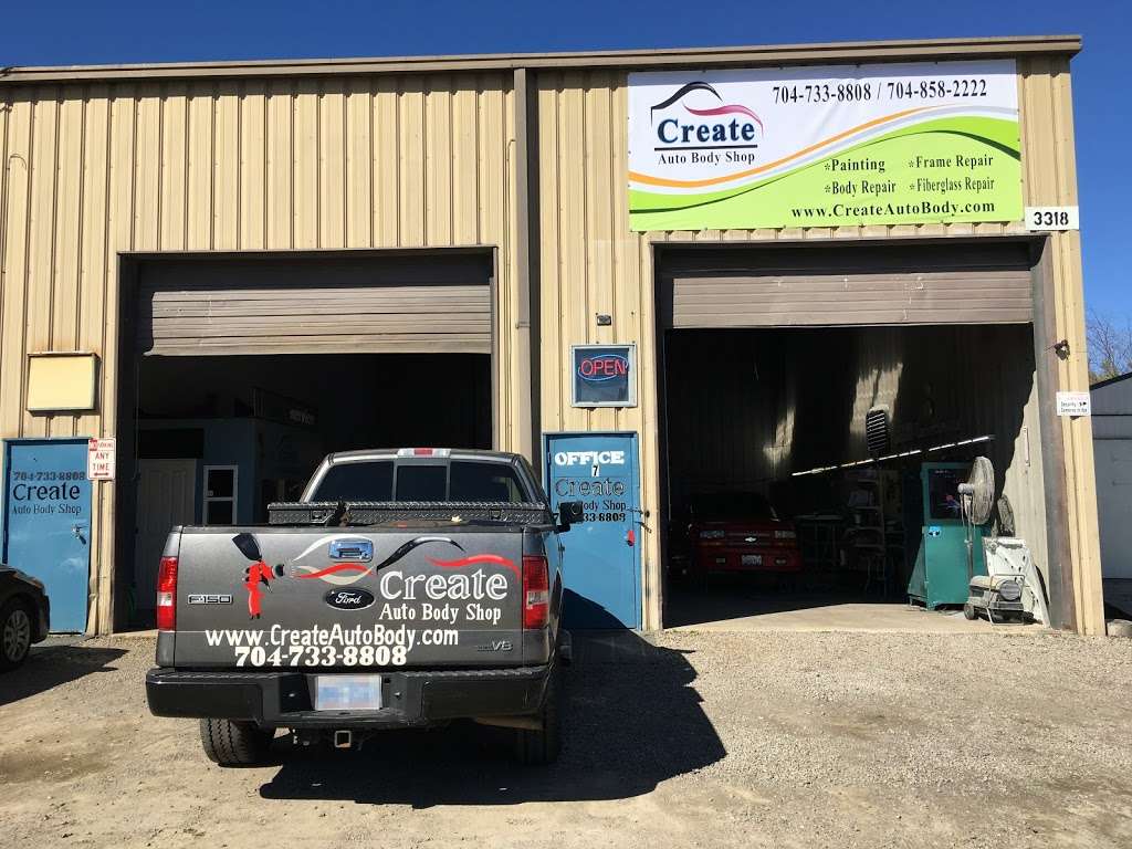 Create Auto Body Shop | 3318 Bogle Dr NW #7, Concord, NC 28027, USA | Phone: (704) 858-2222