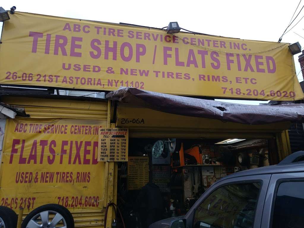 AB Tire Service Center FLAT FIX - car repair  | Photo 7 of 10 | Address: 2606 21st St, Astoria, NY 11102, USA | Phone: (718) 840-7296