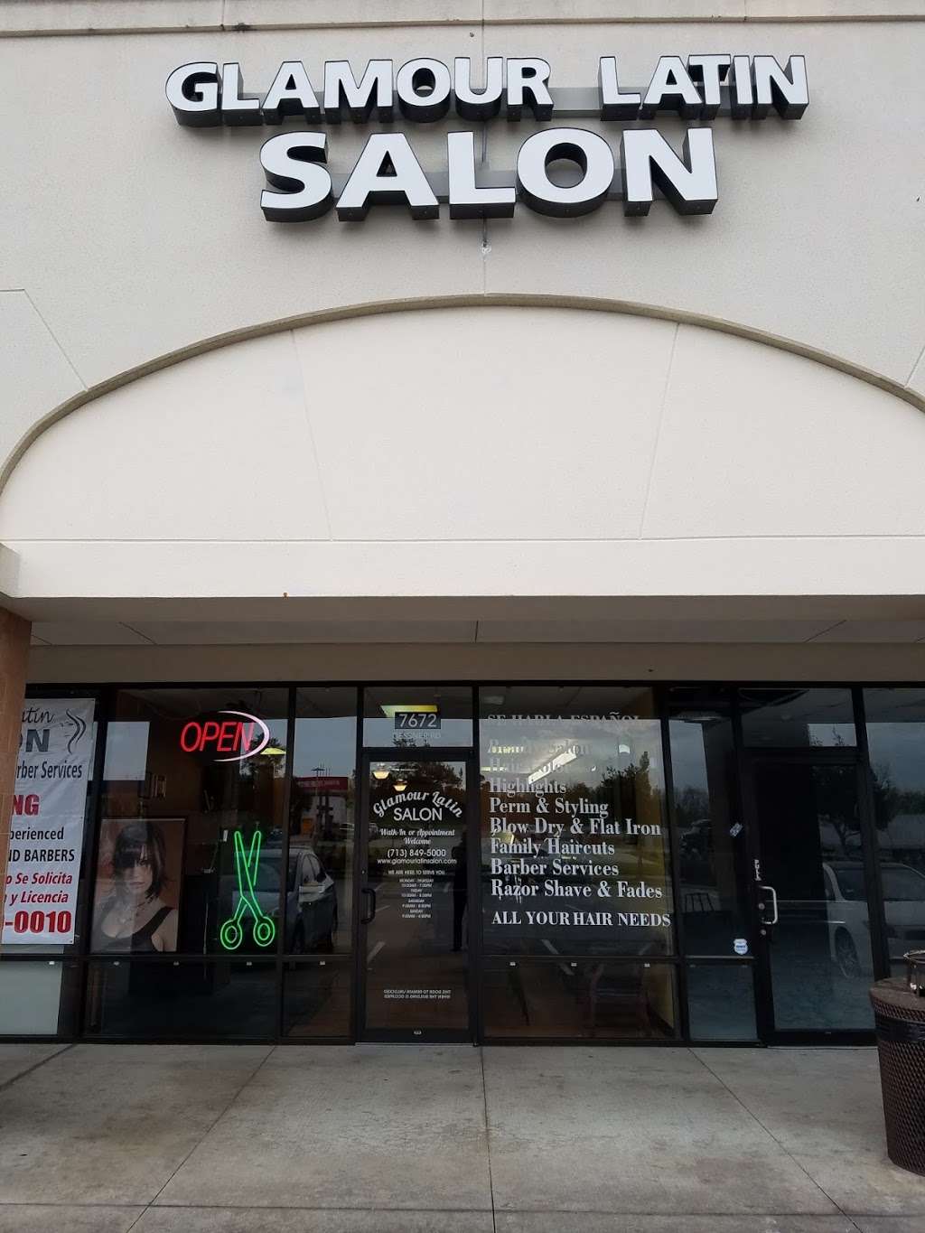 Glamour Latin Salon | 7672 Gessner Rd, Houston, TX 77040, USA | Phone: (713) 849-5000