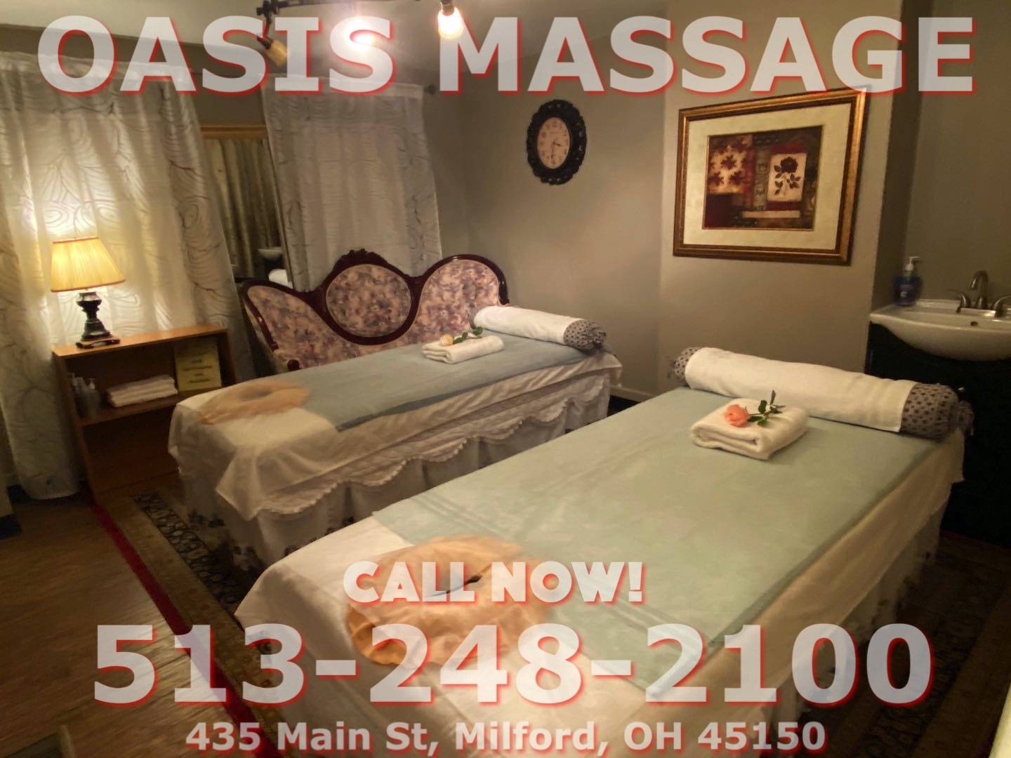 Oasis Massage | 435 Main St, Milford, OH 45150, United States | Phone: (513) 248-2100