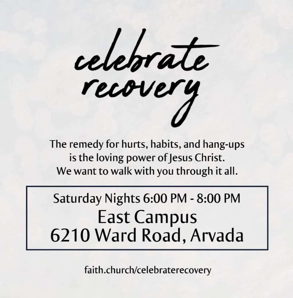 Celebrate Recovery Christ-Centered Recovery Program | 6210 Ward Rd, Arvada, CO 80004, USA | Phone: (303) 424-2121 ext. 92109