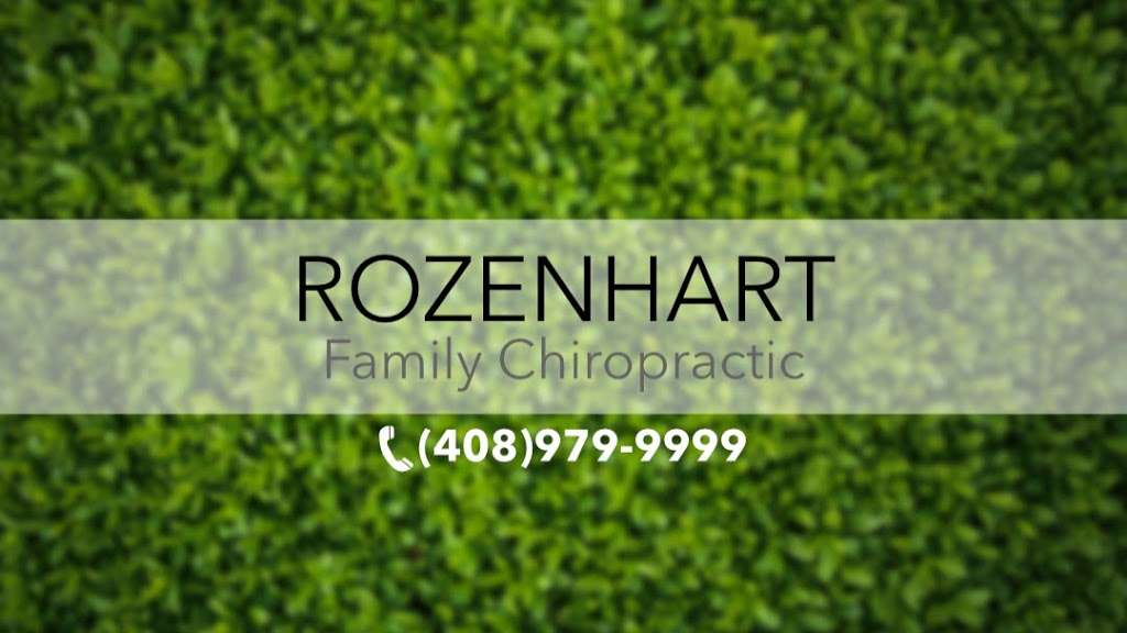 Rozenhart Family Chiropractic | 4620 Meridian Ave Suite B, San Jose, CA 95124, USA | Phone: (408) 979-9999