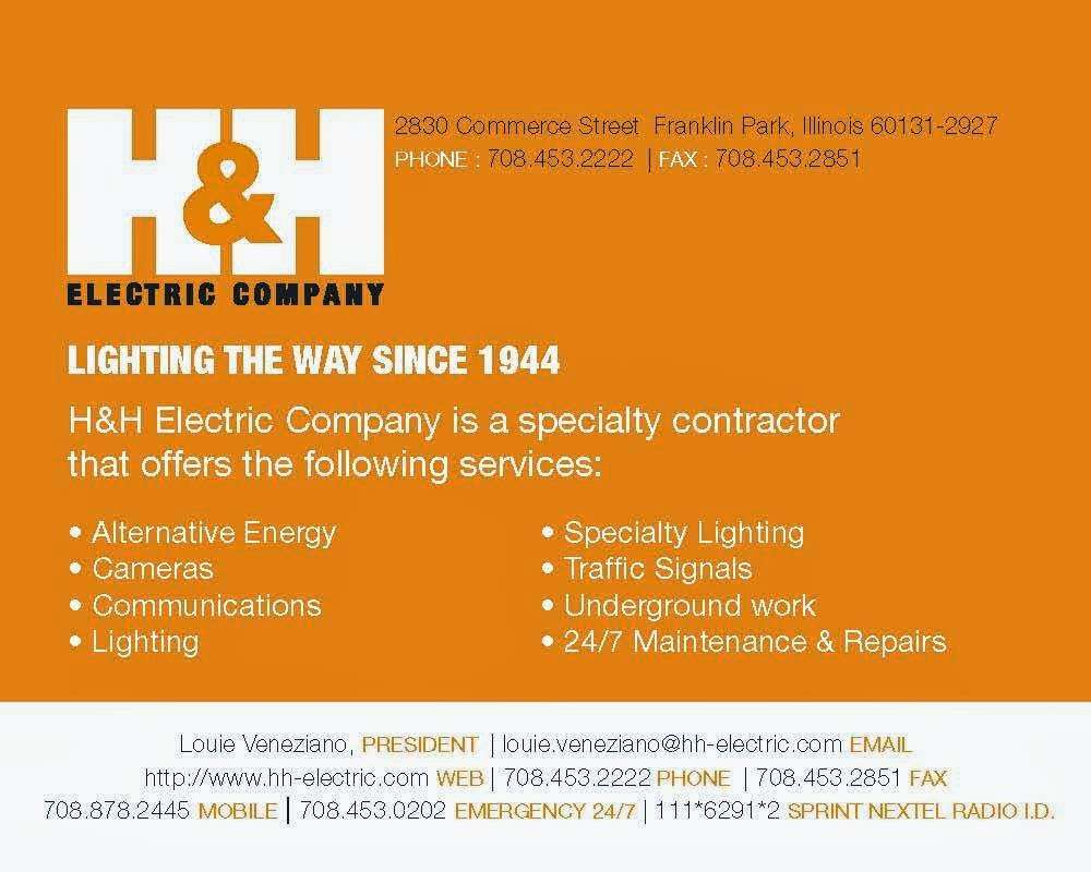 H&H Electric Co. | 2830 Commerce St, Franklin Park, IL 60131, USA | Phone: (708) 453-2222