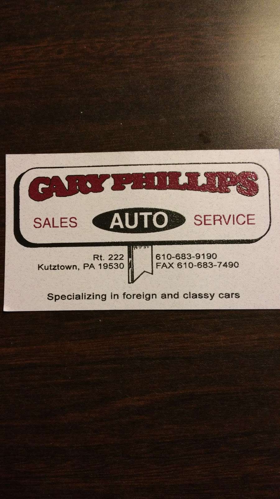 Gary Phillips Auto | 15524 Kutztown Rd, Kutztown, PA 19530, USA | Phone: (610) 683-9190