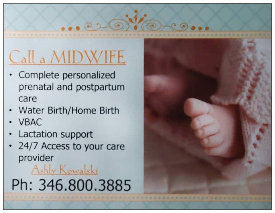 Midwife Ashly Kowalski | 15511 Tuckerton Rd, Houston, TX 77095, USA | Phone: (346) 800-3885