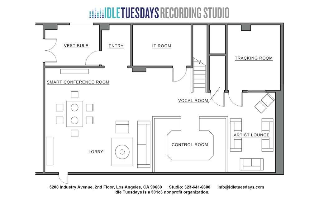 Idle Tuesdays Recording Studio | 5200 Industry Ave, Pico Rivera, CA 90660, USA | Phone: (323) 641-6680