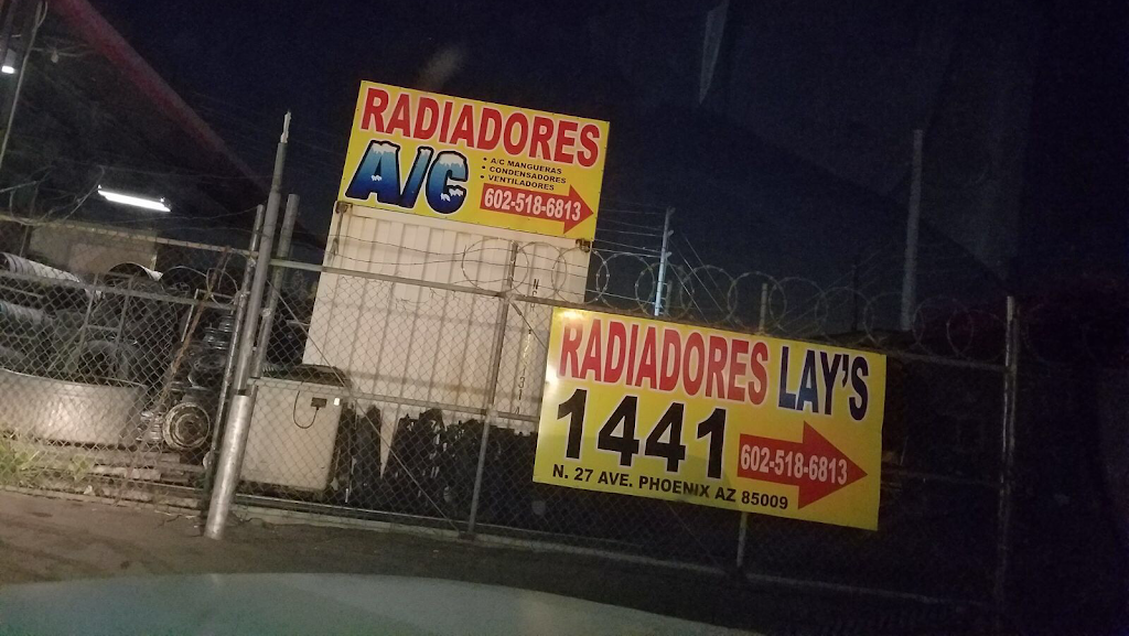 Radiadores Lays | 1441N N 27th Ave, Phoenix, AZ 85009, USA | Phone: (602) 518-6813