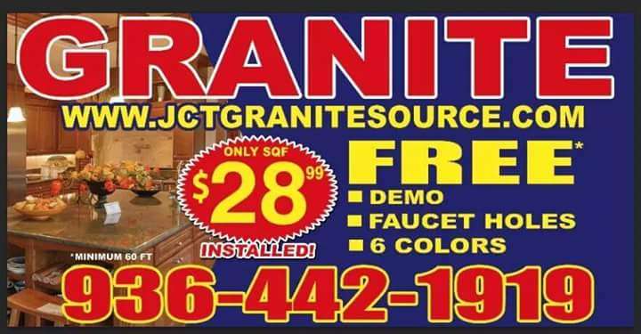 Jct Granite Source LLC - Granite Service in Mongomery TX | 16469 TX-105, Montgomery, TX 77356 | Phone: (936) 442-1919