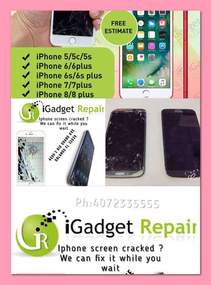 iGadget Repair apple android smartphone tablets | 4699 Rio Grande Ave #103, Orlando, FL 32839, USA | Phone: (407) 233-5555