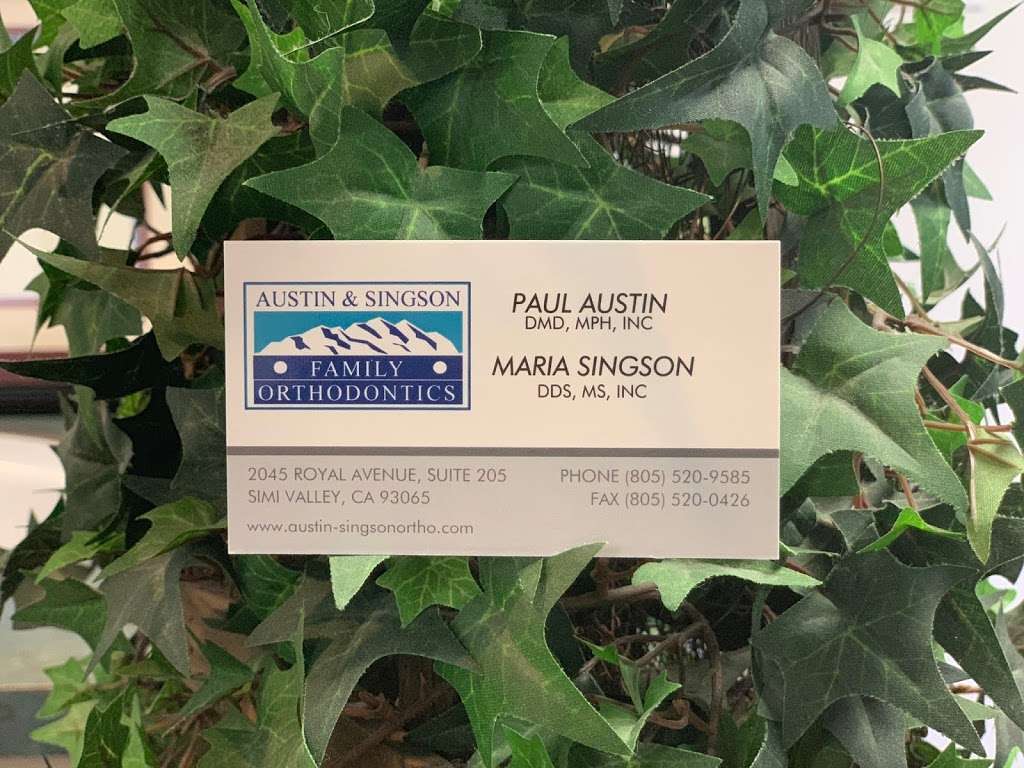 Austin & Singson Family Orthodontics | 2045 Royal Ave #205, Simi Valley, CA 93065, USA | Phone: (805) 520-9585