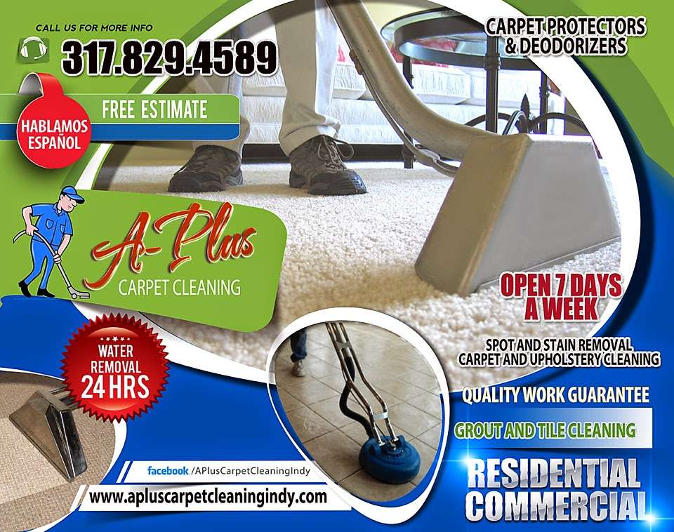 A Plus Carpet Cleaning LLC | 8424 Redfern N Dr, Indianapolis, IN 46239, USA | Phone: (317) 829-4589