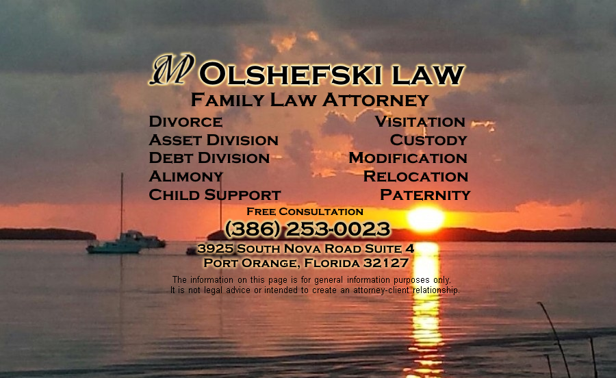 Olshefski Law | 3925 S Nova Rd Suite 4, Daytona Beach, FL 32114, USA | Phone: (386) 253-0023