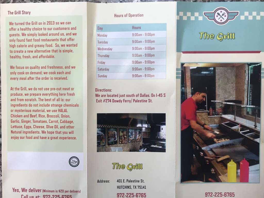 The Grill | 401 E Palestine St, Hutchins, TX 75141, USA | Phone: (972) 225-6765