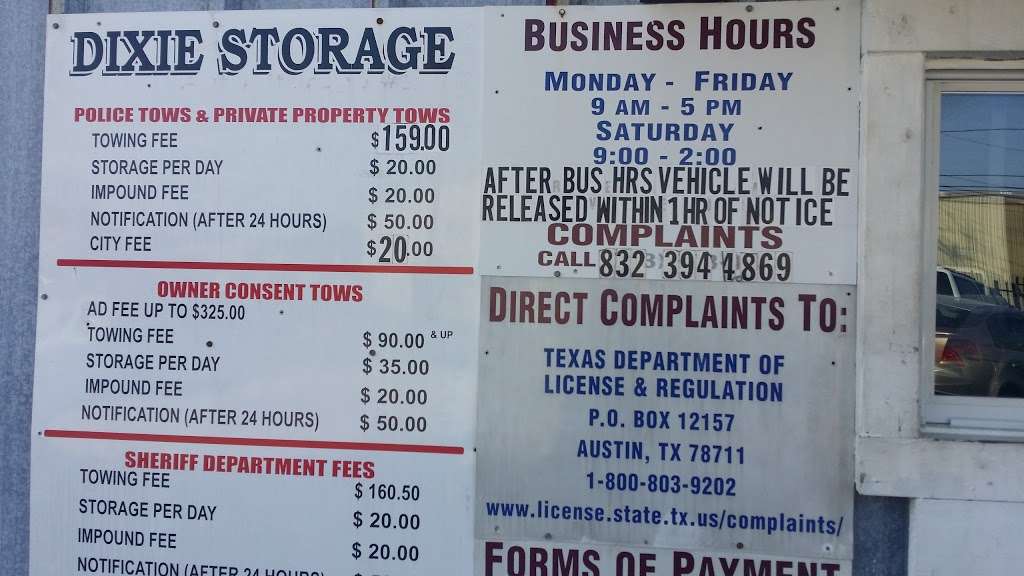 Dixie Storage | 6624 Dixie Dr, Houston, TX 77087, USA | Phone: (346) 980-6200