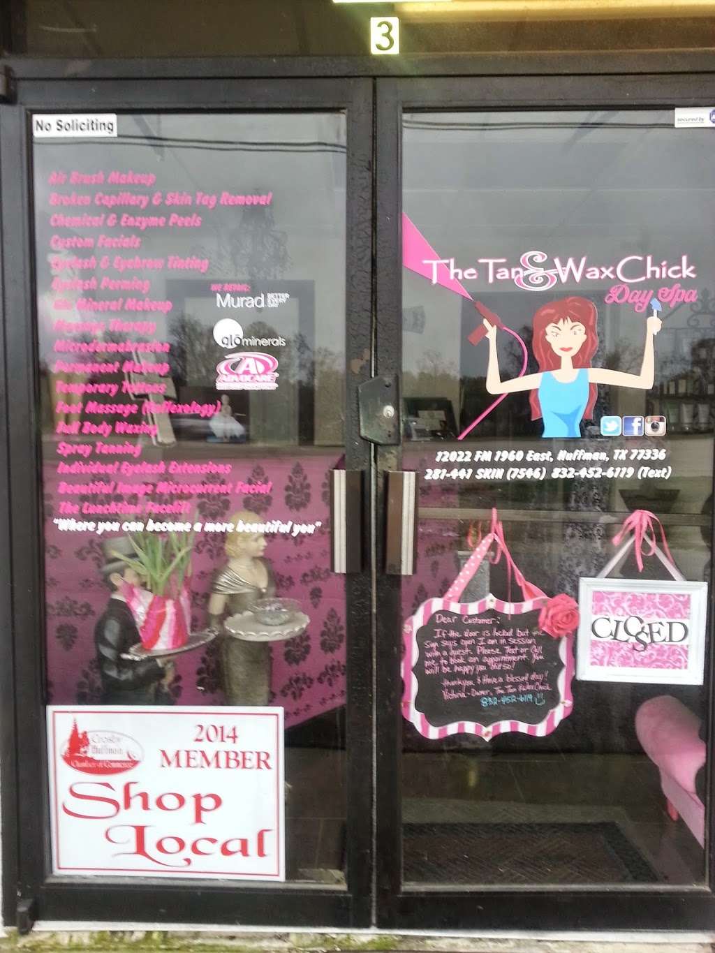 The Tan & Wax Chick Day Spa | 12022 FM 1960, Huffman, TX 77336 | Phone: (281) 441-7546