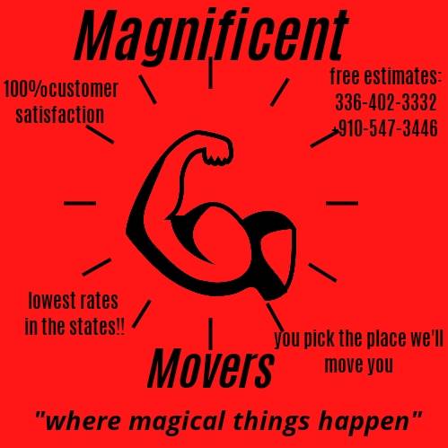 Magnificent movers | 3424 Summit Ave #4, Greensboro, NC 27405 | Phone: (336) 402-3332