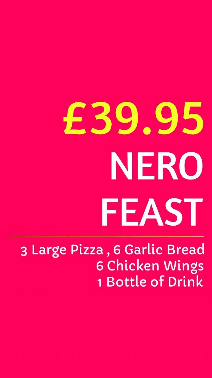 Pizza Nero (Mill Hill) | 649D Watford Way, London NW7 3JR, UK | Phone: 020 8959 3007