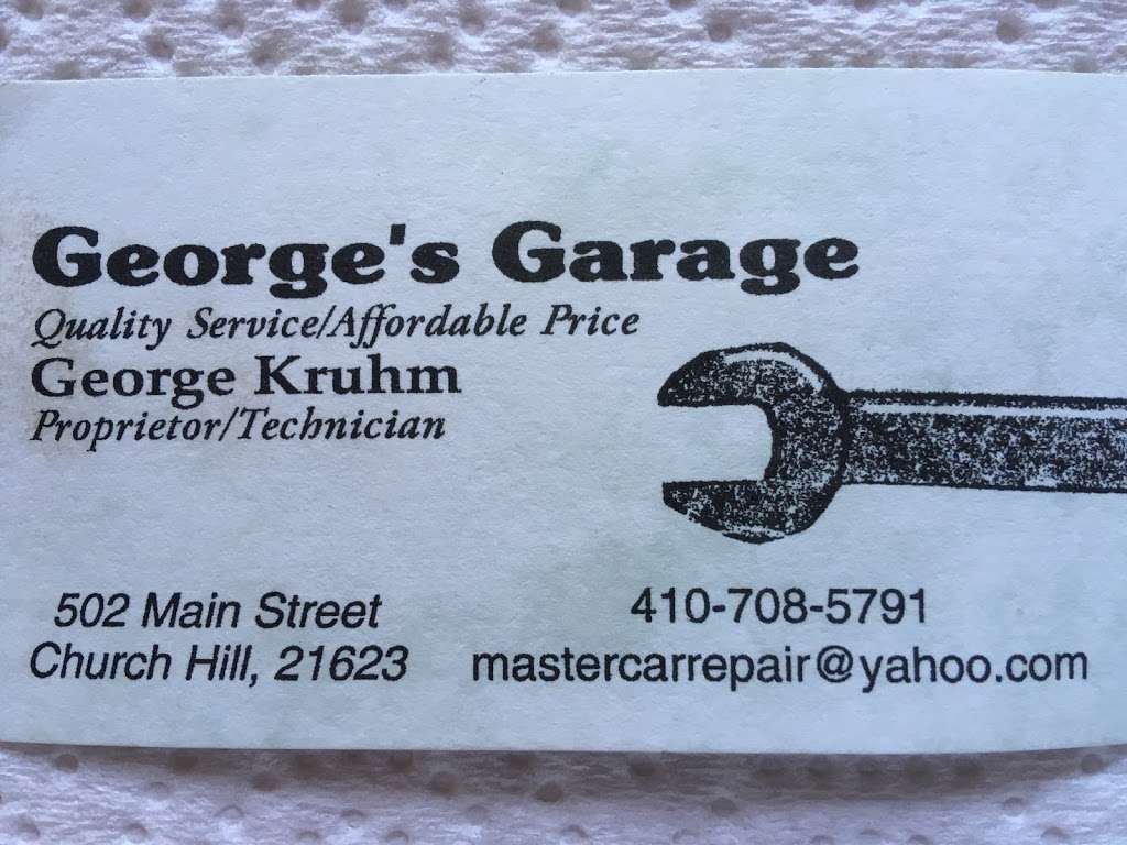 Georges Garage | 502 Main St, Church Hill, MD 21623, USA | Phone: (410) 708-5791