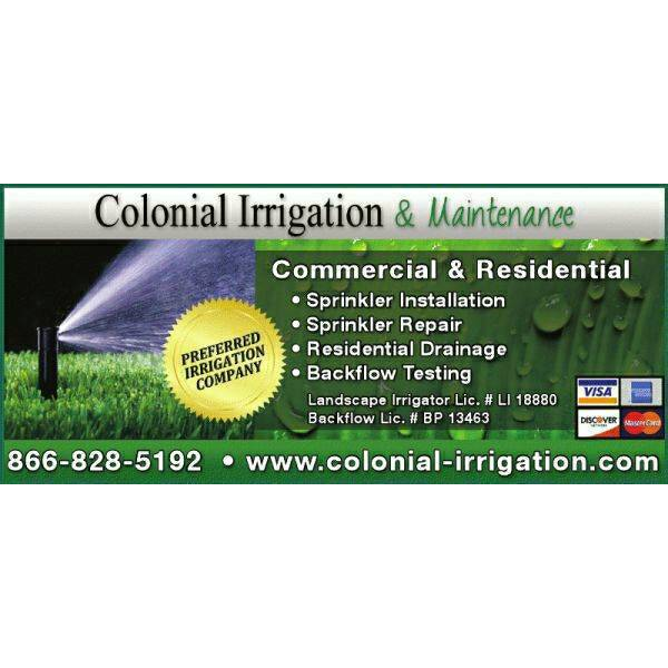 Colonial Irrigation & Sprinkler system | 2114 Seabourne Creek Ln #b, Rosenberg, TX 77471 | Phone: (866) 828-5192