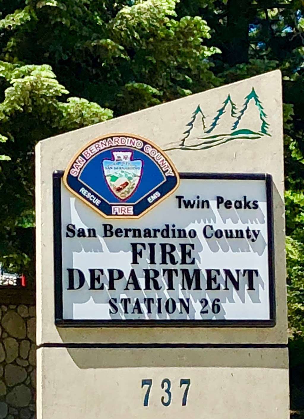 San Bernardino County Fire Station 26 | 737 Grandview Rd, Twin Peaks, CA 92391, USA | Phone: (909) 337-8326
