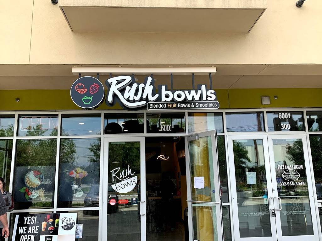 Rush Bowls | 6001 Washington Ave Suite 200, Houston, TX 77007, USA | Phone: (832) 649-2348