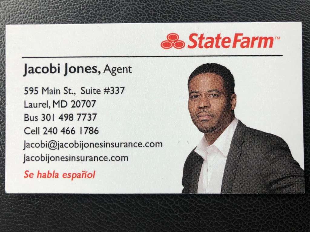 Jacobi Jones - State Farm Insurance Agent | 595 Main St #337, Laurel, MD 20707, USA | Phone: (301) 498-7737
