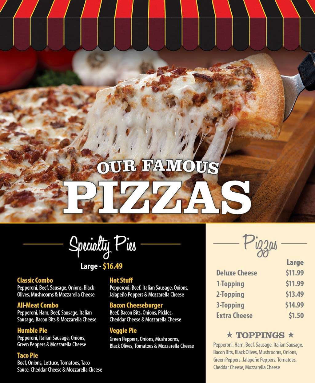 Godfathers Pizza Express | 6903 Blue Ridge Blvd, Raytown, MO 64133 | Phone: (816) 358-8262