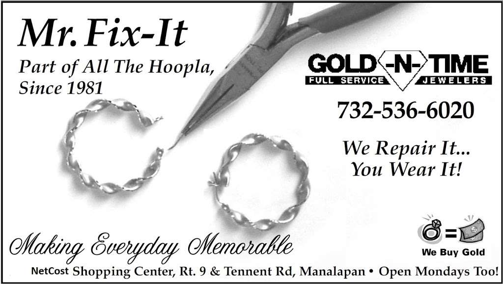 Gold-N-Time Jewelers | 700 Tennent Rd, Manalapan Township, NJ 07726 | Phone: (732) 536-6020