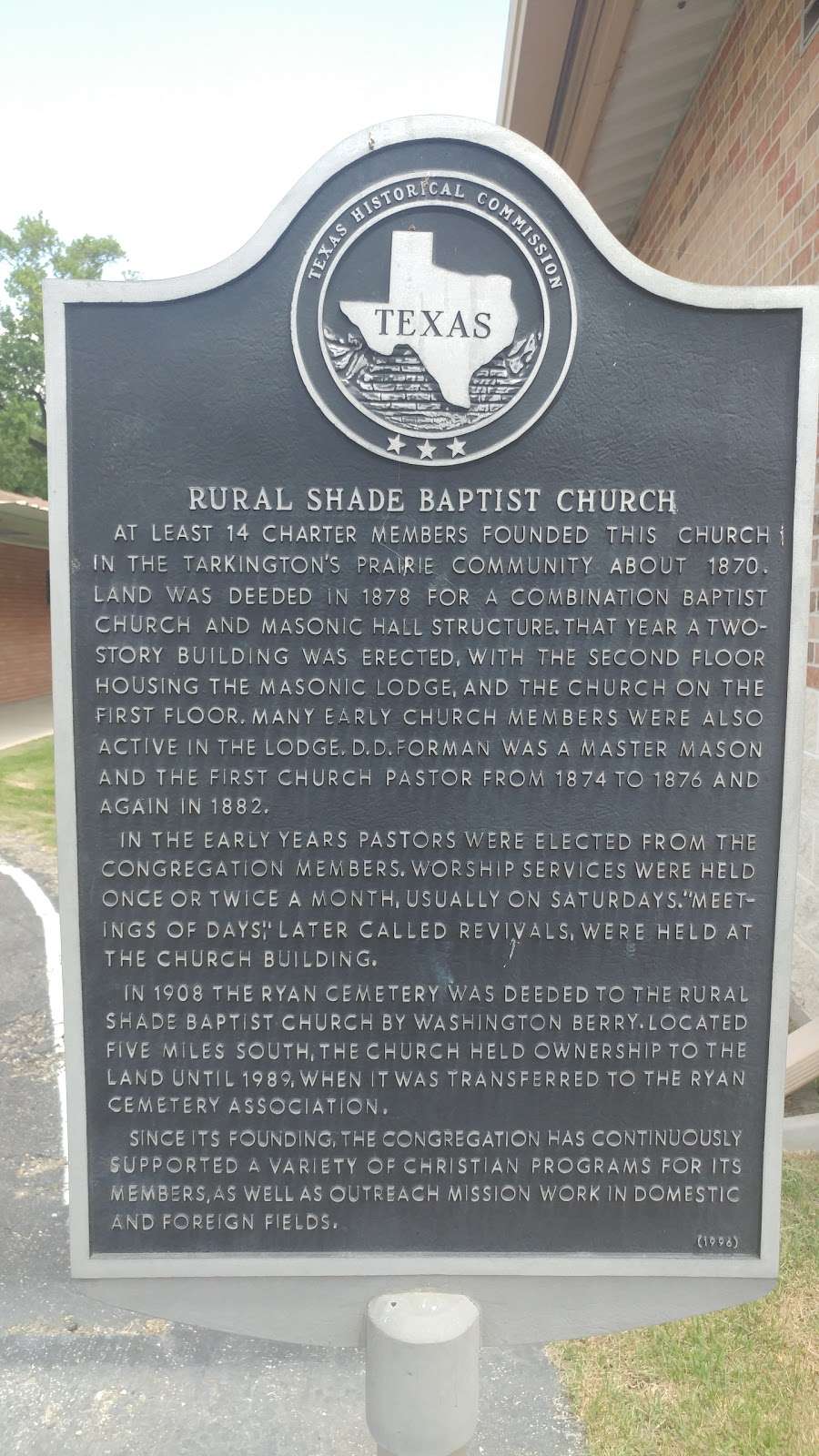 Rural Shade Baptist Church | 3304 County Rd 2274, Cleveland, TX 77327, USA | Phone: (281) 592-6331