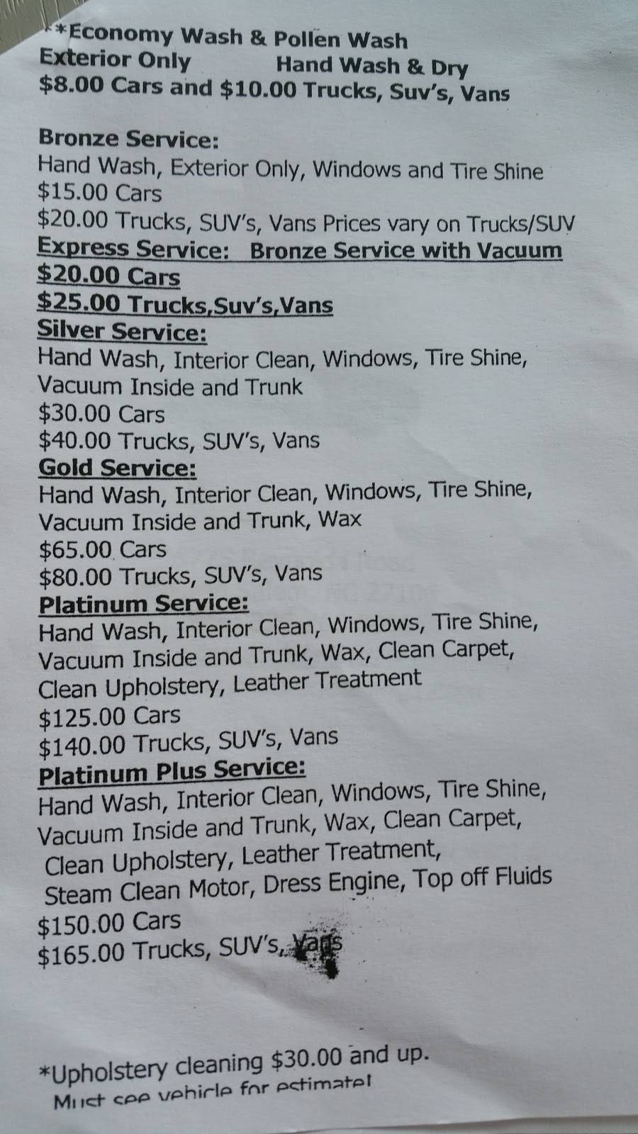 Platinum Auto Detailing and Hand Car Wash | 5775 Reynolda Rd, Winston-Salem, NC 27106, USA | Phone: (336) 760-8060
