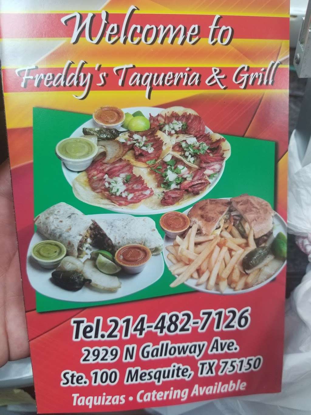Freddys Taqueria | 2929 N Galloway Ave Ste.100, Mesquite, TX 75150, USA | Phone: (214) 482-7126