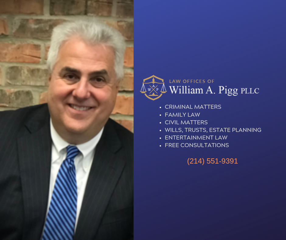 Law Offices Of William A Pigg PLLC | 9638 Greenville Ave, Dallas, TX 75243, USA | Phone: (214) 551-9391