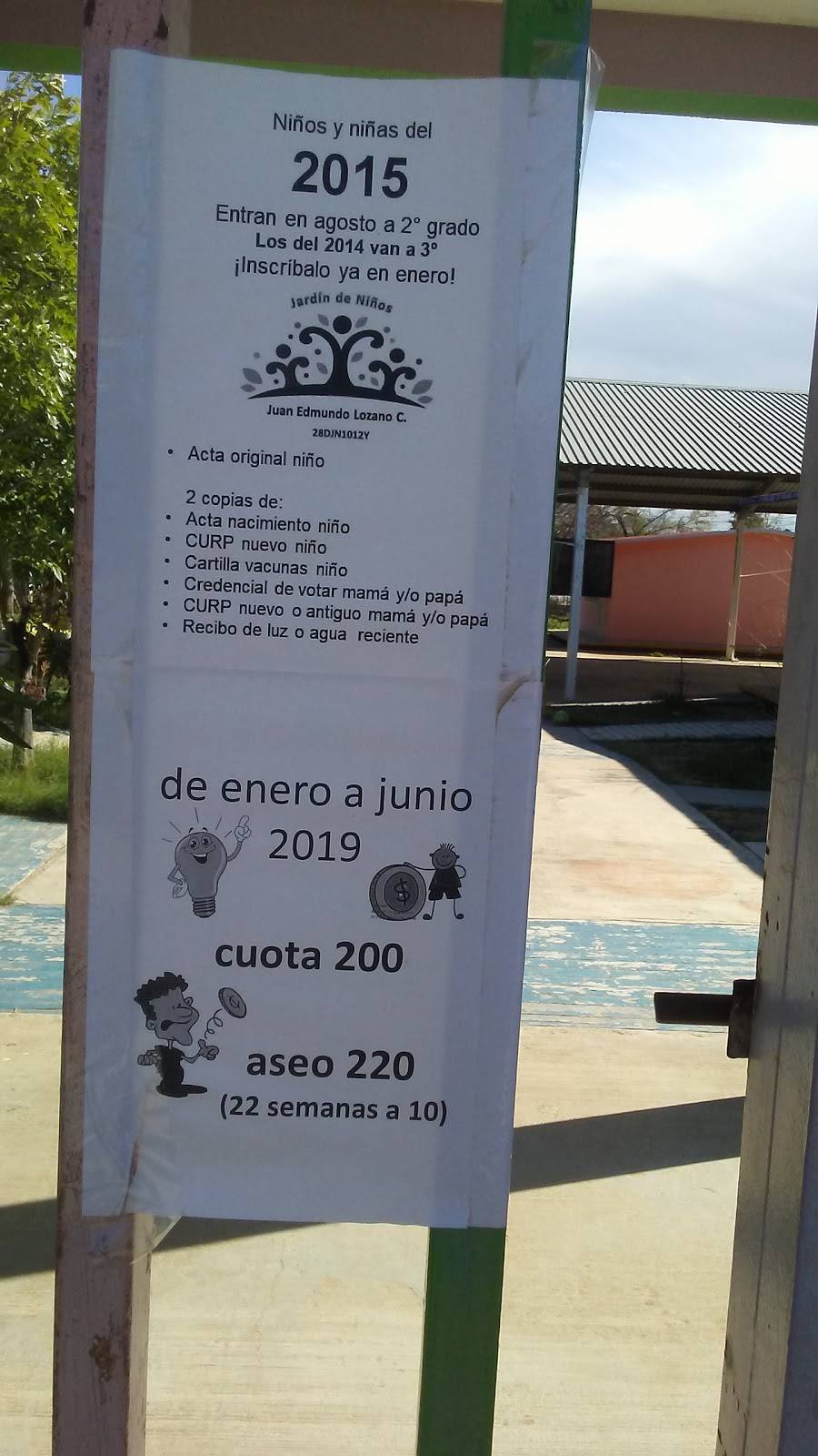 Jardín de Niños Juan Edmundo Lozano Calzado | Calle Sabino Sn, Granjas Treviño, 88000 Nuevo Laredo, Tamps., Mexico | Phone: 867 718 5173