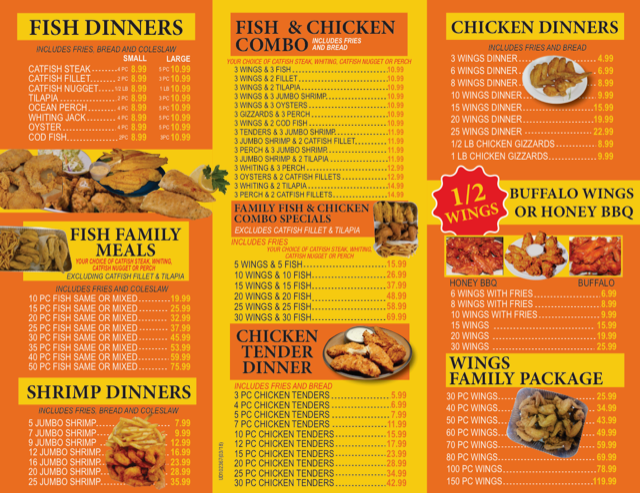 Junior Fish & Chicken | 7301 W 10th St, Indianapolis, IN 46214, USA | Phone: (317) 209-8986