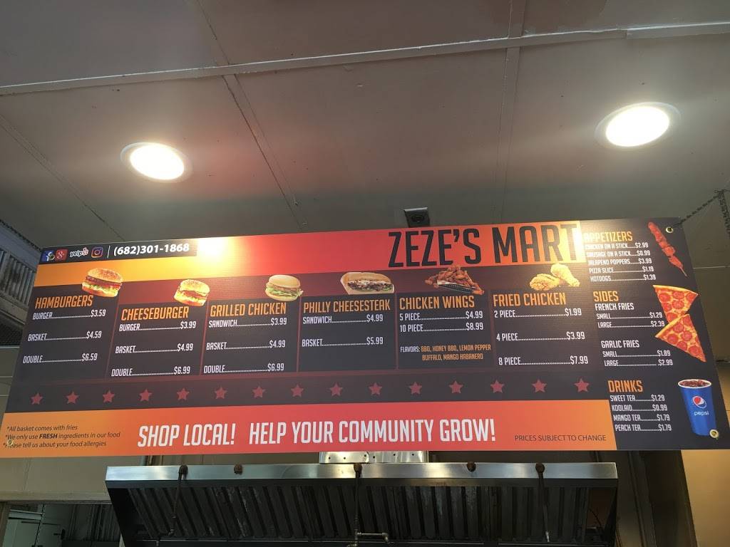 Zeze’s mart | 5500 Brentwood Stair Rd suite 100, Fort Worth, TX 76112, USA | Phone: (682) 301-1868