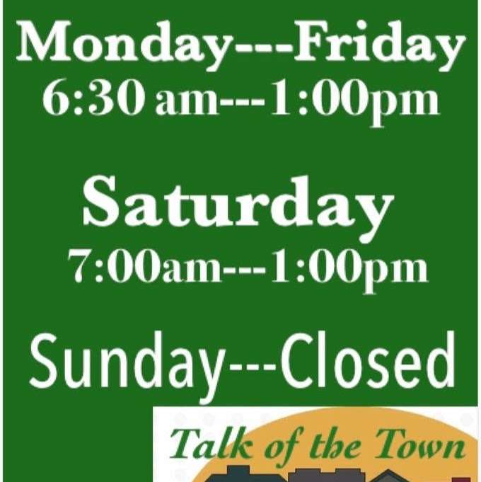 Talk of the Town Coffee Shoppe | 119 S Main St, Elmer, NJ 08318, USA | Phone: (856) 358-4900