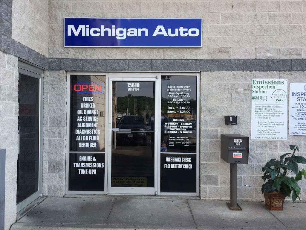 Michigan Auto and Tire | 15610 Jefferson Davis Hwy #104, Woodbridge, VA 22191 | Phone: (703) 580-0333