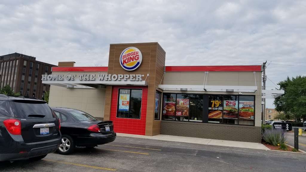 Burger King | 860 Elmhurst Rd, Des Plaines, IL 60016, USA | Phone: (847) 952-8736