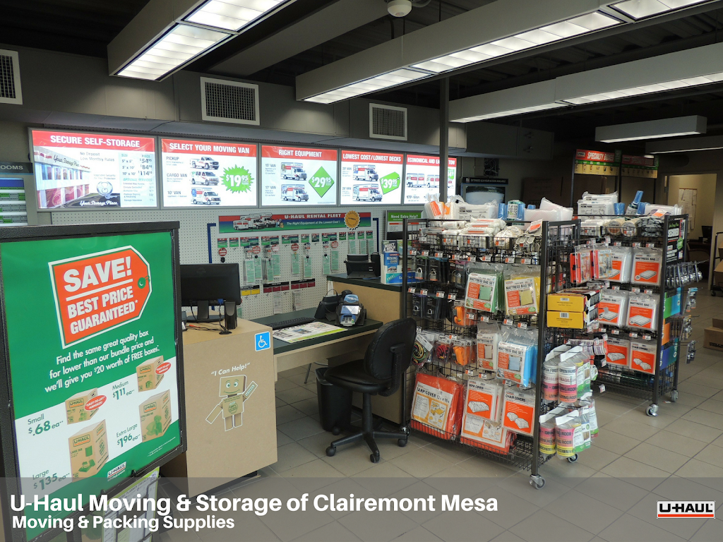 U-Haul Moving & Storage of Clairemont Mesa | 5871 Copley Dr, San Diego, CA 92111, USA | Phone: (858) 569-1488