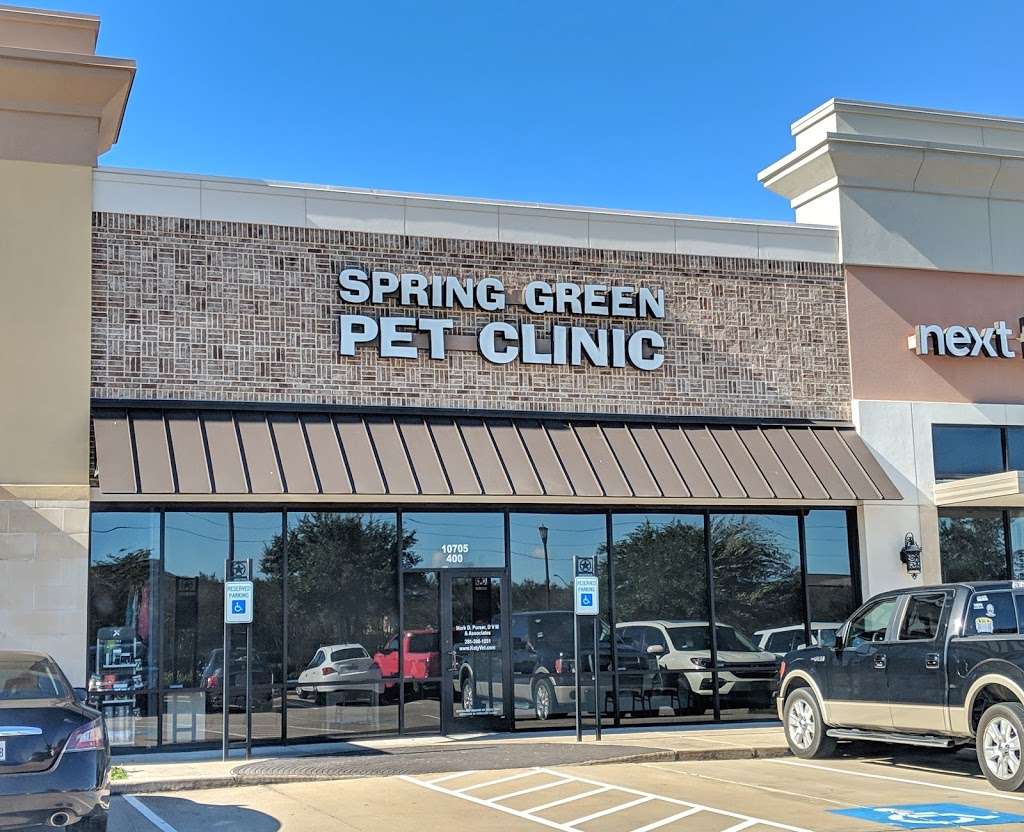 Spring Green Pet Clinic | 10705 Spring Green Blvd #400, Katy, TX 77494, USA | Phone: (281) 398-1551