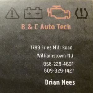 B & C Auto Tech | 1798 Fries Mill Rd, Williamstown, NJ 08094, USA | Phone: (609) 929-1427