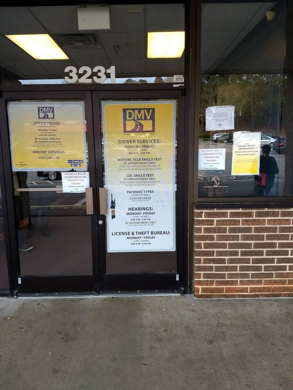 DMV Driver License Office | 3231 Avent Ferry Rd, Raleigh, NC 27606, USA | Phone: (919) 816-9128