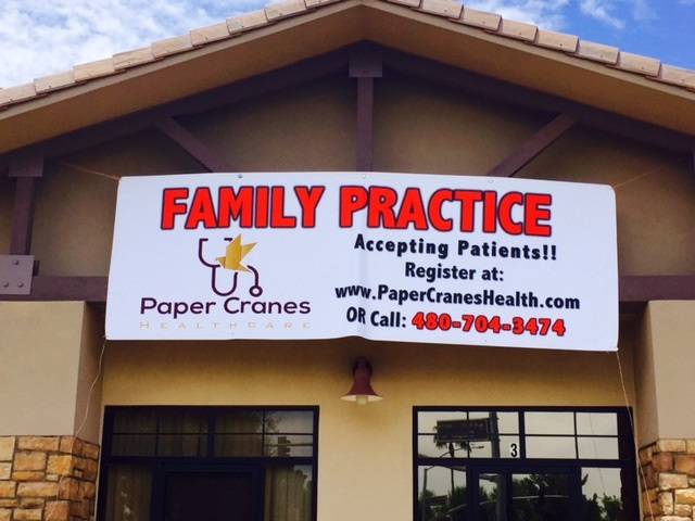 Paper Cranes Healthcare | 5980 S Cooper Rd #1, Chandler, AZ 85249, USA | Phone: (480) 372-2896